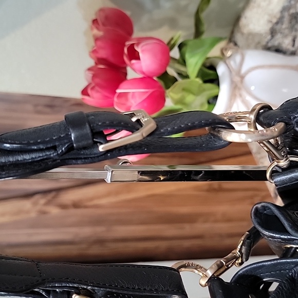 🌵MCM EUC Black Visetos Leather Drawstring Bucket Bag - Picture 4 of 14